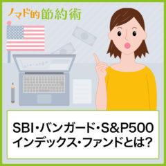 SBI・バンガード・S&P500インデックス・ファンドとは？特徴やメリット・デメリット、信託報酬、他の投資信託との比較について解説