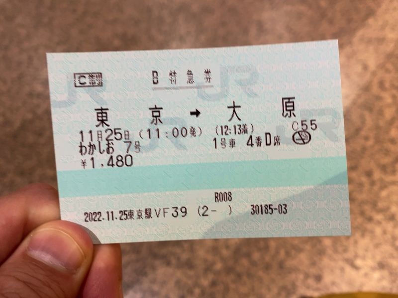 特急わかしおの特急券の買い方